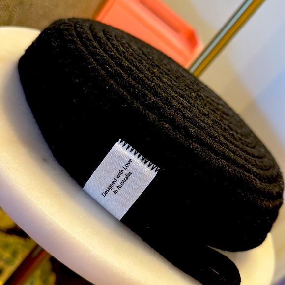 HUDDLE SUPPLY CO. ~ Small Black Storage/Trinket Basket - Picture 3 of 4